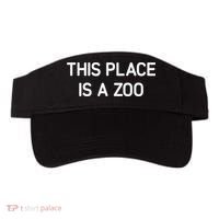 This Place Is A Zoo Funny Jokes Sarcastic Visor thumb 0