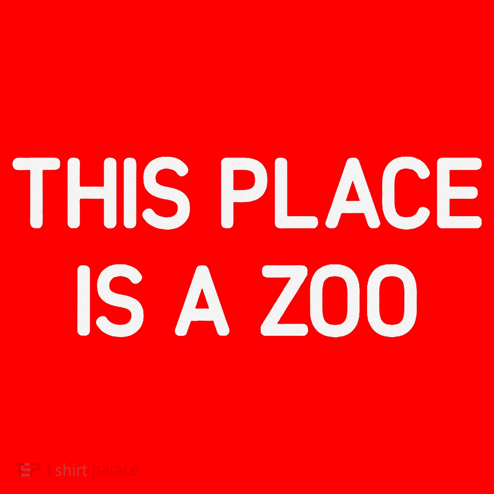 This Place Is A Zoo Funny Jokes Sarcastic Santa Hat