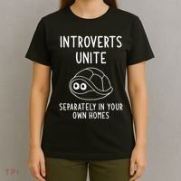 Turtle Pun Introverts Unite Funny Jokes Sarcastic T-Shirt thumb 4