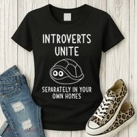 Turtle Pun Introverts Unite Funny Jokes Sarcastic Women's T-Shirt thumb 3