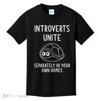 Turtle Pun Introverts Unite Funny Jokes Sarcastic Kids T-Shirt thumb 0