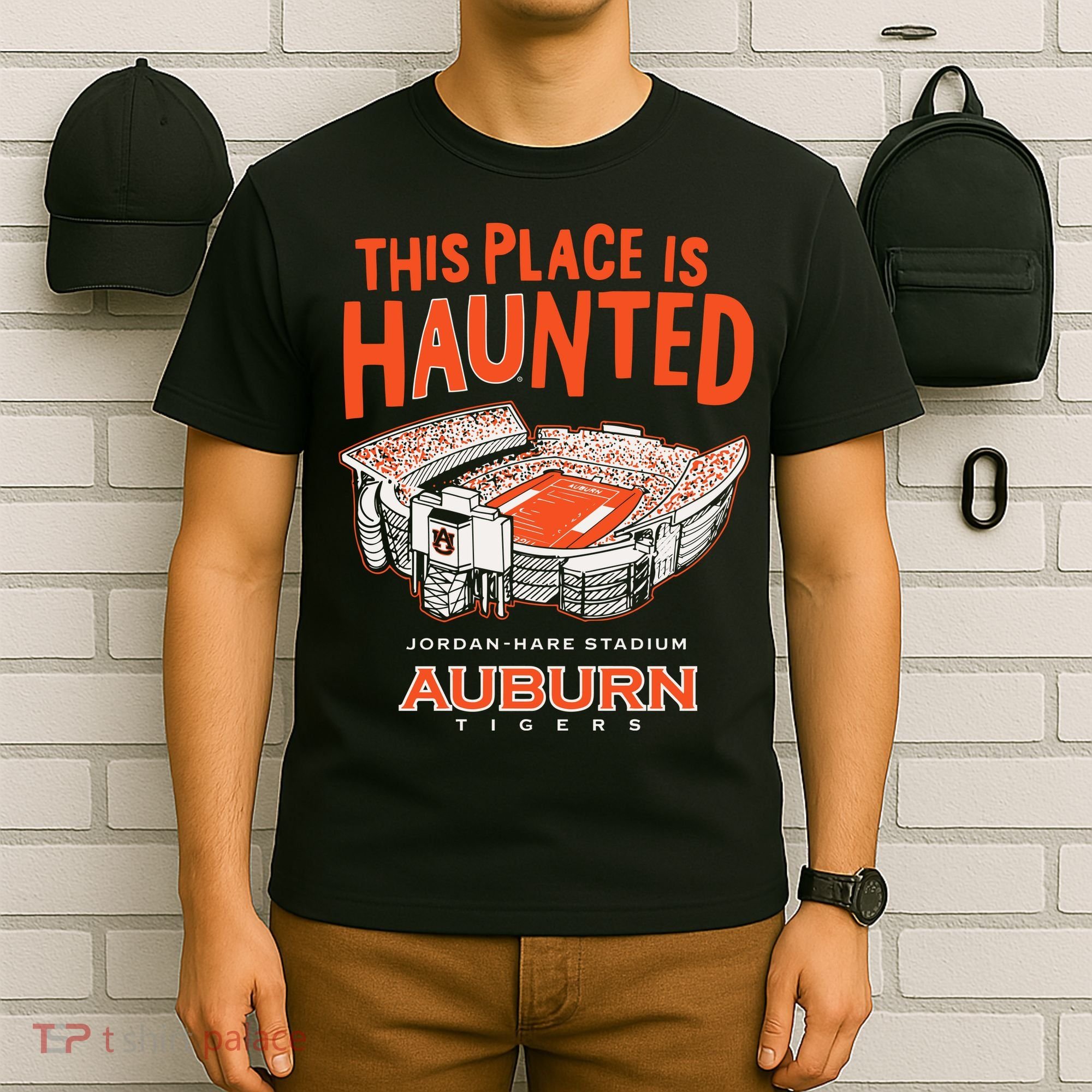 This Place Is Haunted Jordan Hare Stadium Football Team Lover T-Shirt