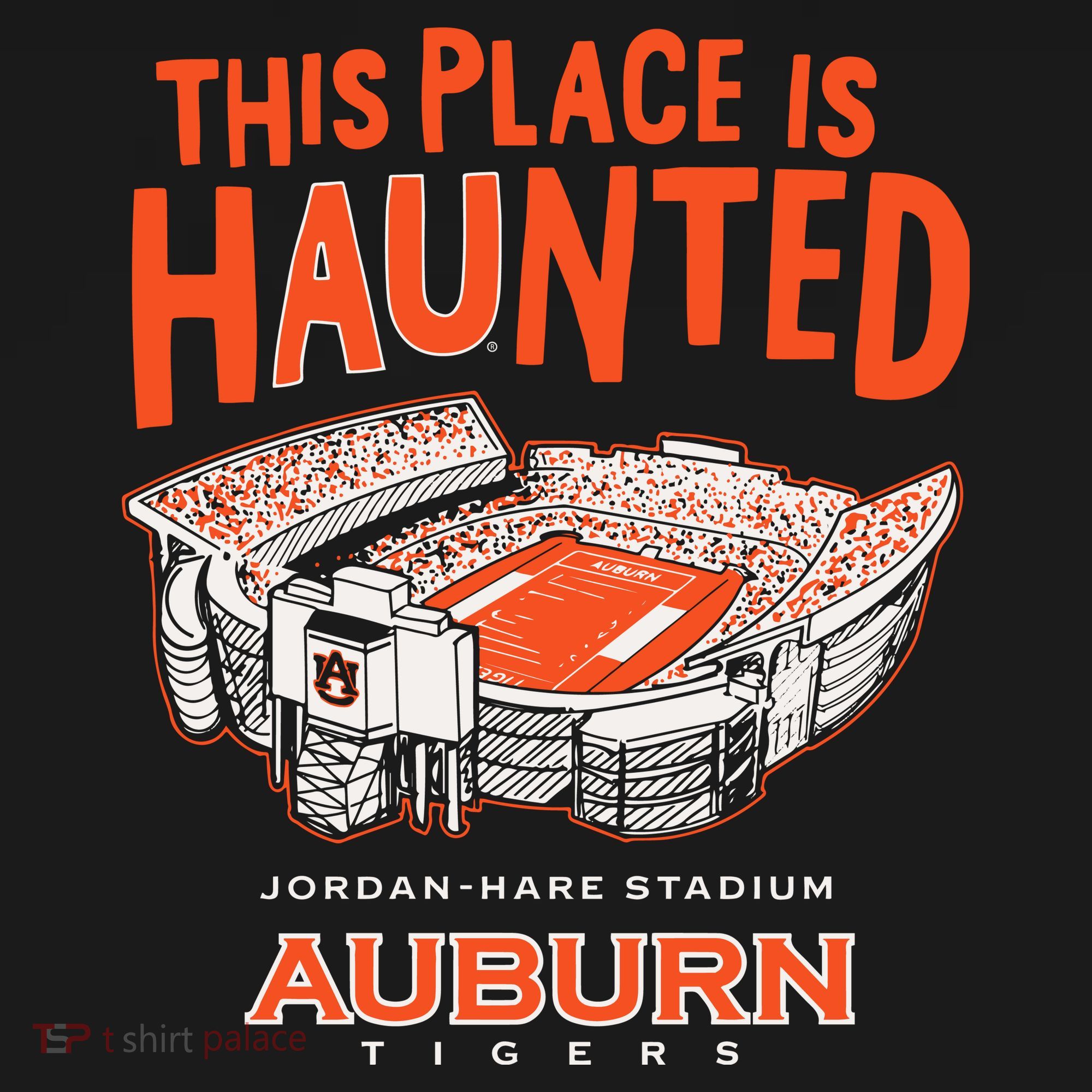This Place Is Haunted Jordan Hare Stadium Football Team Lover Coaster