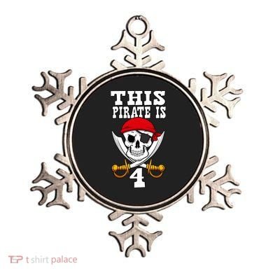 This Pirate Is 4 Pirate Themed 4th Birthday Party Boy Ornament
