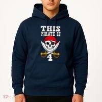 This Pirate Is 4 Pirate Themed 4th Birthday Party Boy Hoodie thumb 2
