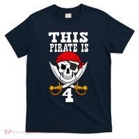 This Pirate Is 4 Pirate Themed 4th Birthday Party Boy T-Shirt thumb 0