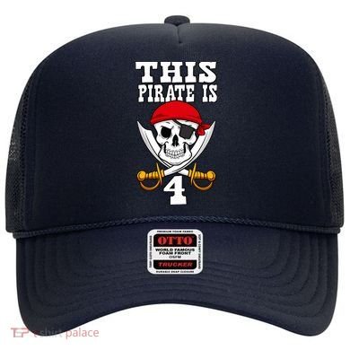 This Pirate Is 4 Pirate Themed 4th Birthday Party Boy Hat