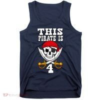 This Pirate Is 4 Pirate Themed 4th Birthday Party Boy Tank Top thumb 0