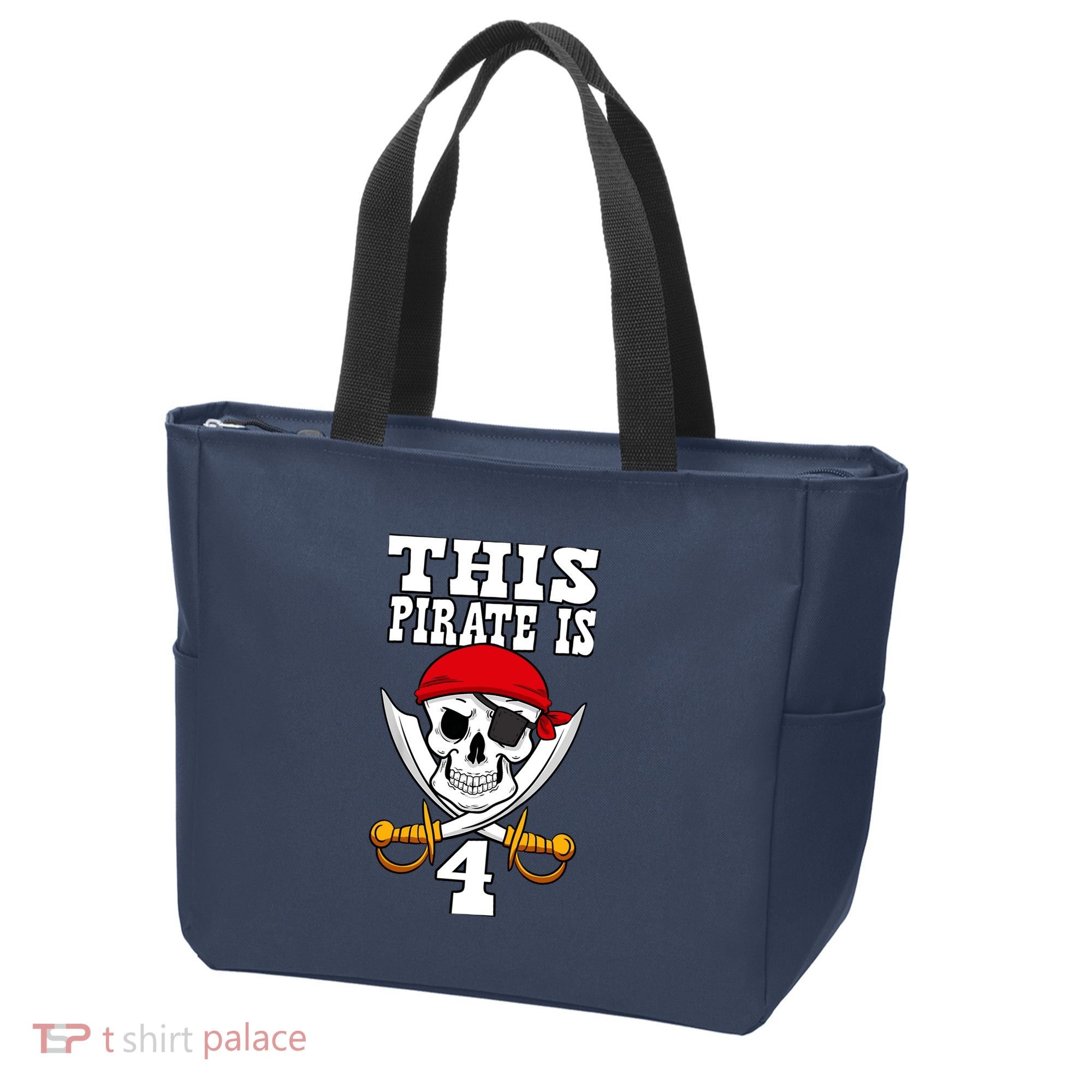 This Pirate Is 4 Pirate Themed 4th Birthday Party Boy Tote Bag