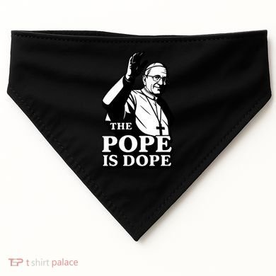 The Pope Is Dope Pope Leo XIV USA-Made Doggie Bandana