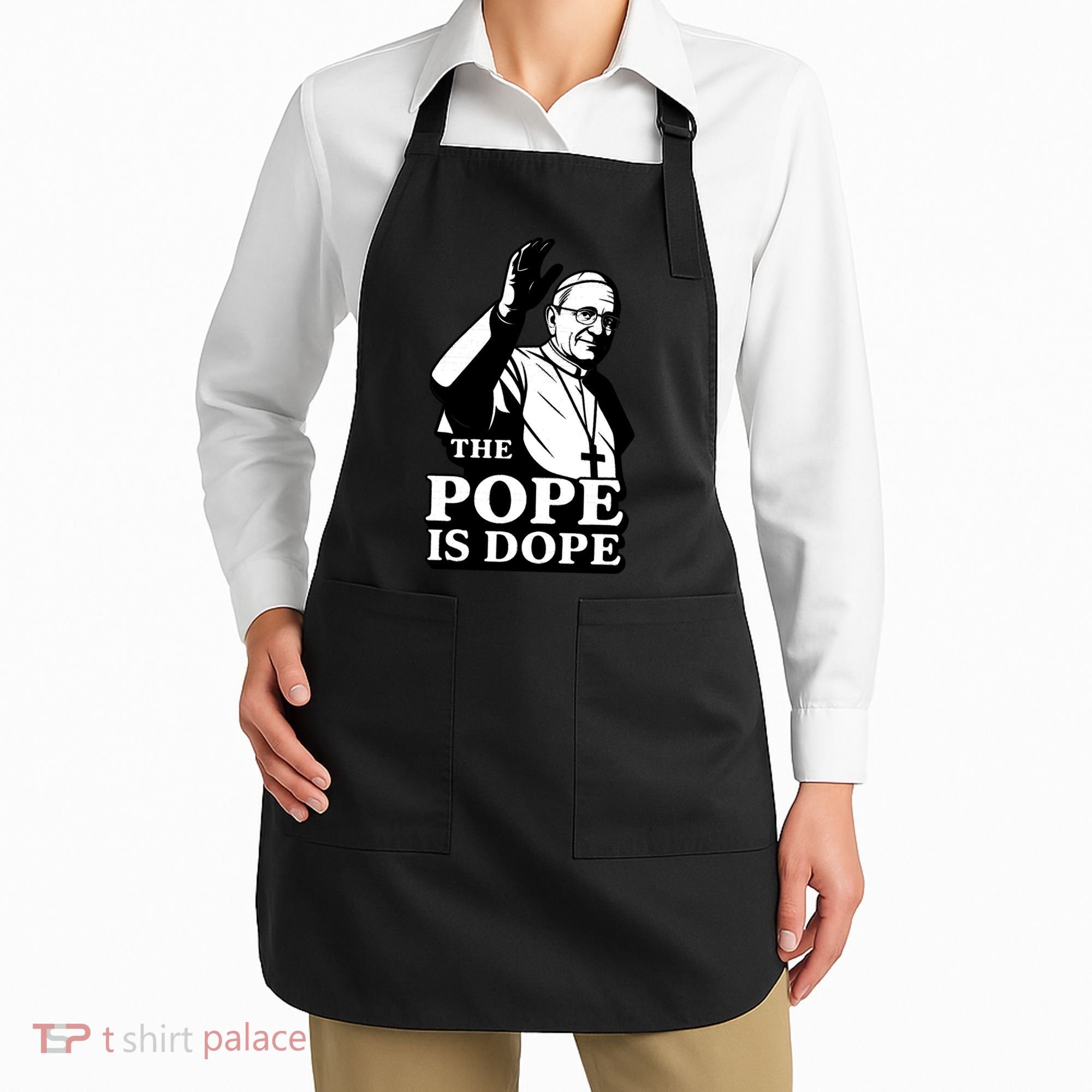 The Pope Is Dope Pope Leo XIV Apron