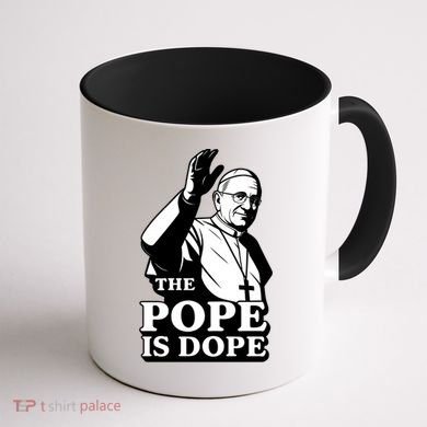 The Pope Is Dope Pope Leo XIV Coffee Mug back
