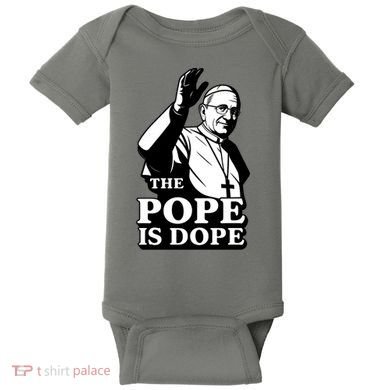 The Pope Is Dope Pope Leo XIV Baby Bodysuit