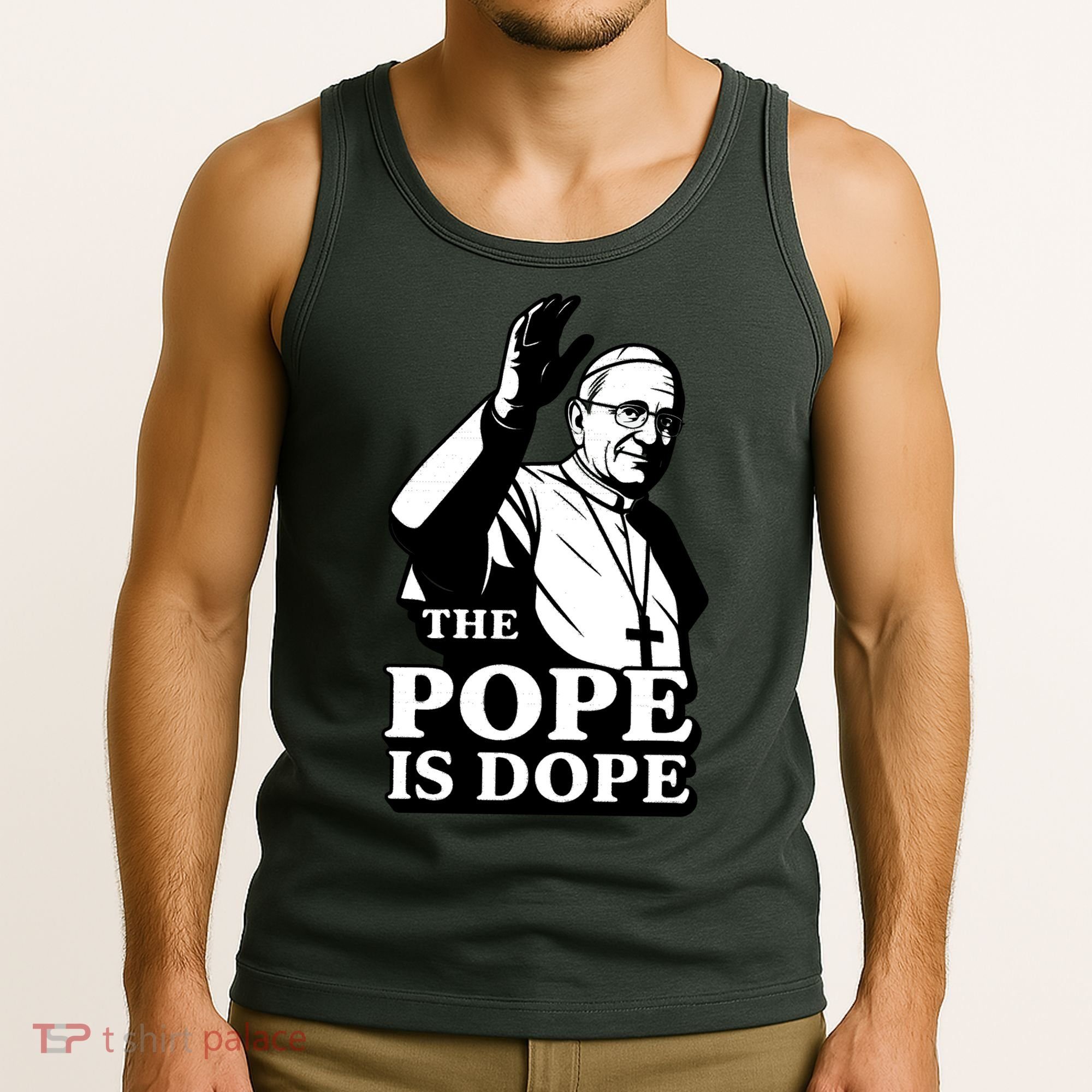 The Pope Is Dope Pope Leo XIV Tank Top