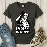 The Pope Is Dope Pope Leo XIV Women's T-Shirt thumb 3
