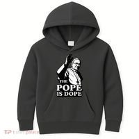 The Pope Is Dope Pope Leo XIV Kids Hoodie thumb 0