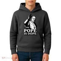 The Pope Is Dope Pope Leo XIV Kids Hoodie thumb 4