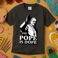 The Pope Is Dope Pope Leo XIV Kids T-Shirt thumb 3