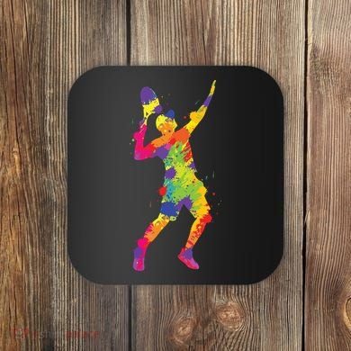 Tennis Player Kids Boy Coaster