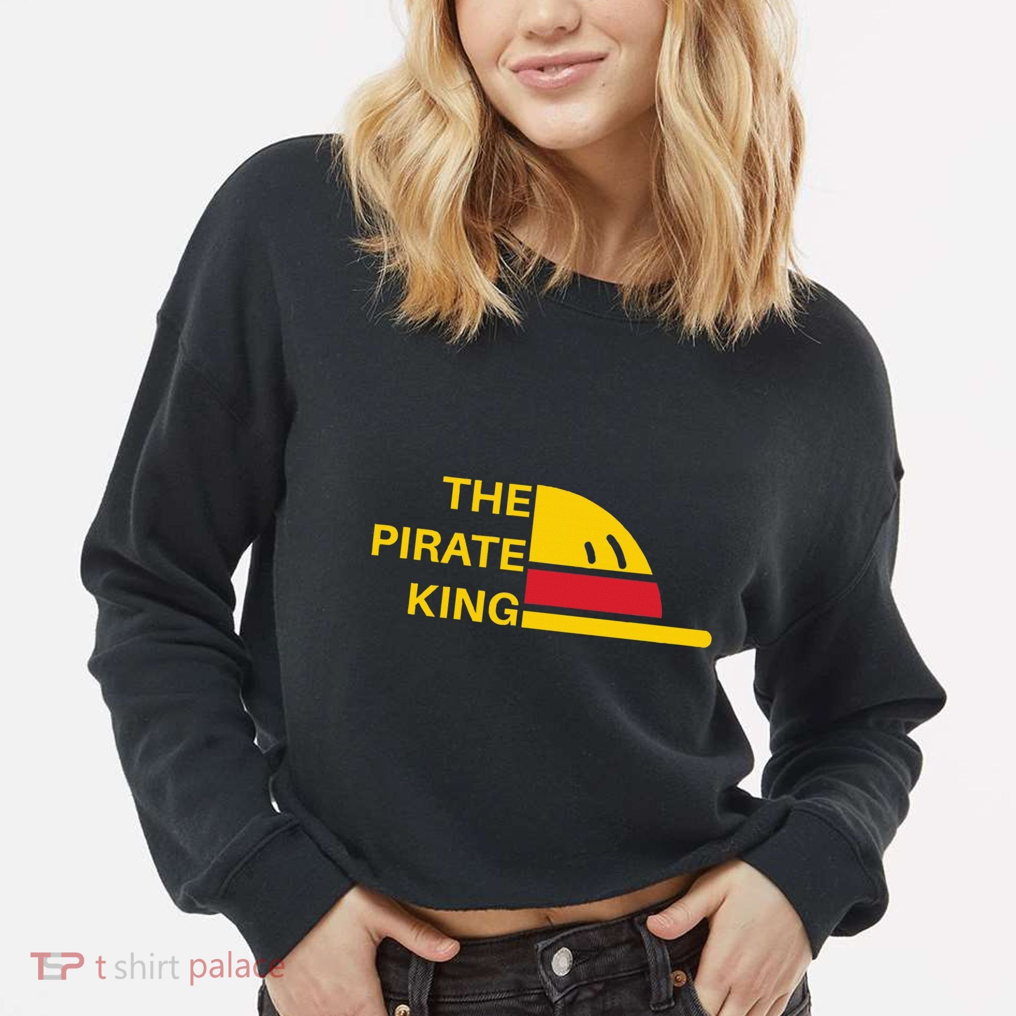 The Pirate King Best Pirate Anime Ever Cropped Pullover Crew