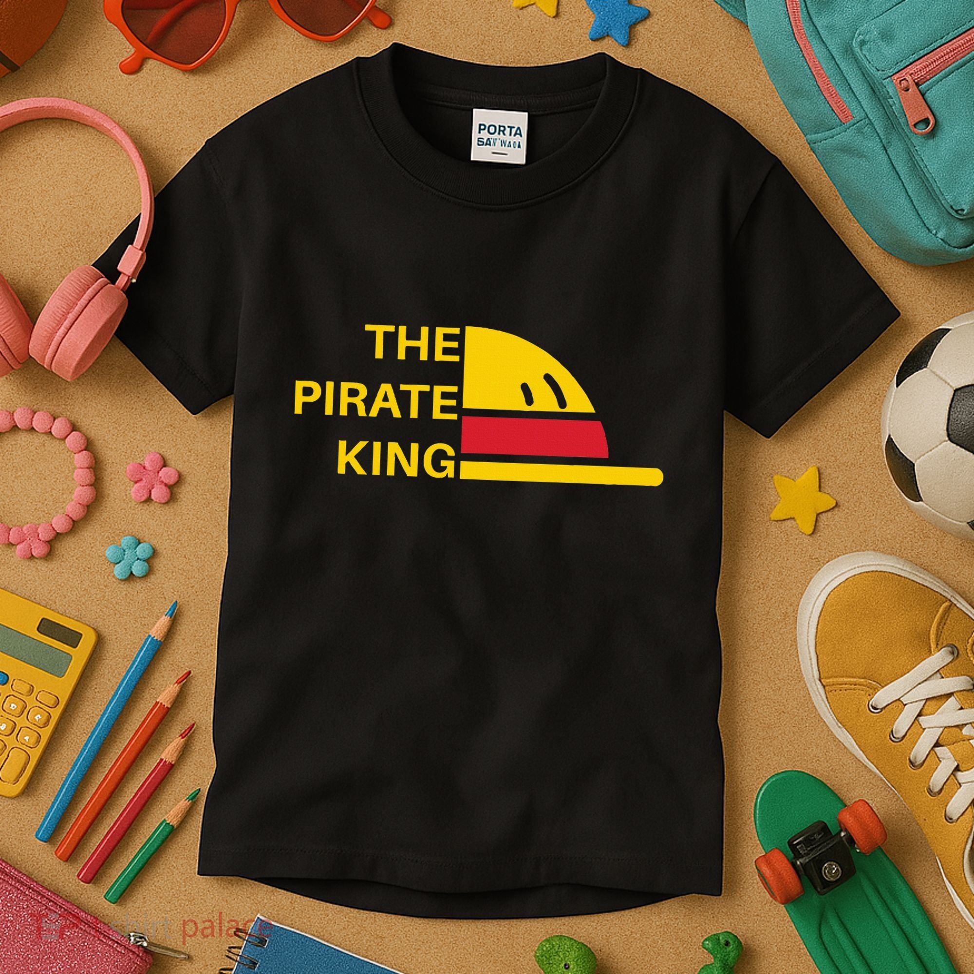 The Pirate King Best Pirate Anime Ever Japanese Manga Fans Kids T-Shirt