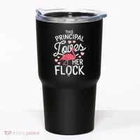 This Principal Loves Her Flock Flamingo Teacher School Gift Tumbler thumb 0