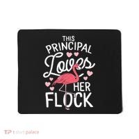 This Principal Loves Her Flock Flamingo Teacher School Gift Mousepad thumb 0