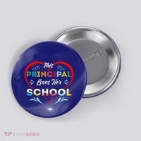 This Principal Loves Her School Head Teacher Headistress Button thumb 0