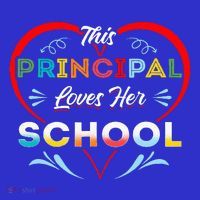 This Principal Loves Her School Head Teacher Headistress Kids Sweatshirt thumb 2