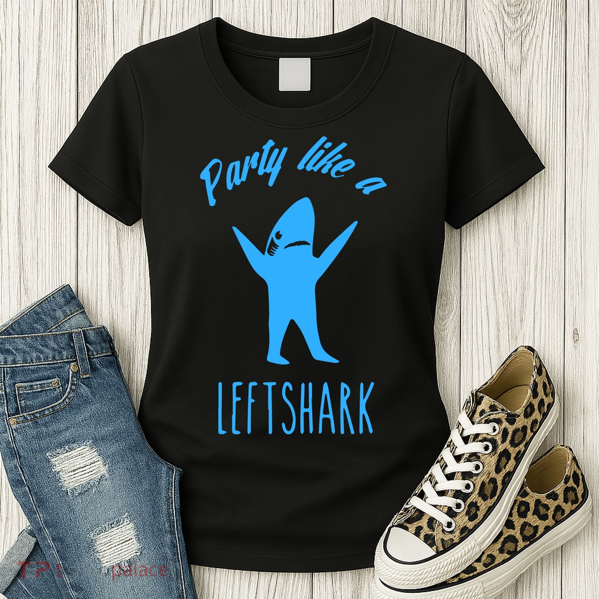 Trending Party Like A Left Shark Gift Christmas Xmas Party Leftshark Dancing Sha Women's T-Shirt