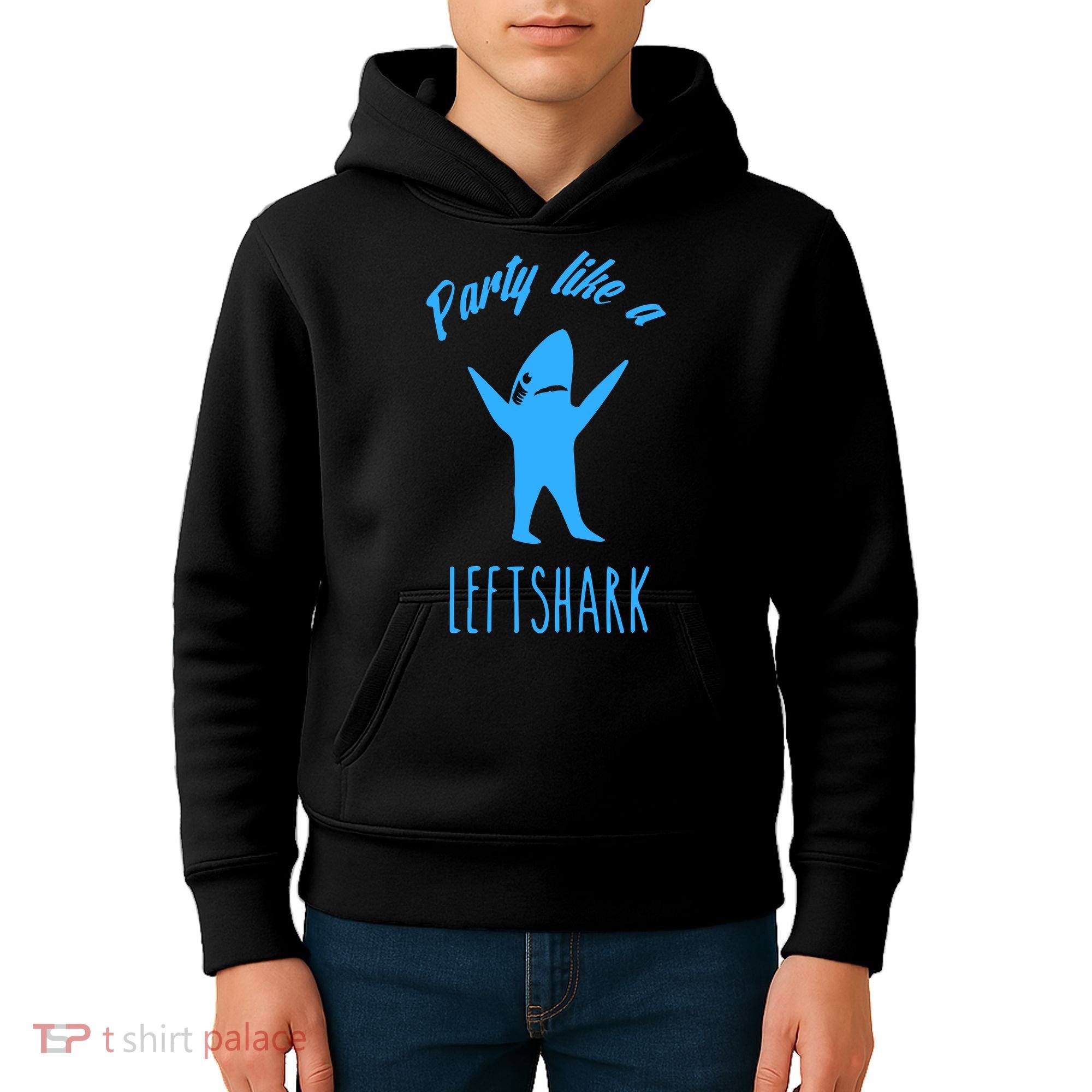 Trending Party Like A Left Shark Gift Christmas Xmas Party Leftshark Dancing Sha Kids Hoodie