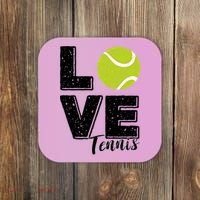 Tennis Player Lover I Love Tennis Gift Coaster thumb 0