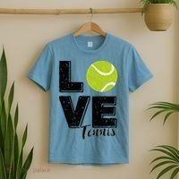 Tennis Player Lover I Love Tennis Gift T-Shirt thumb 2