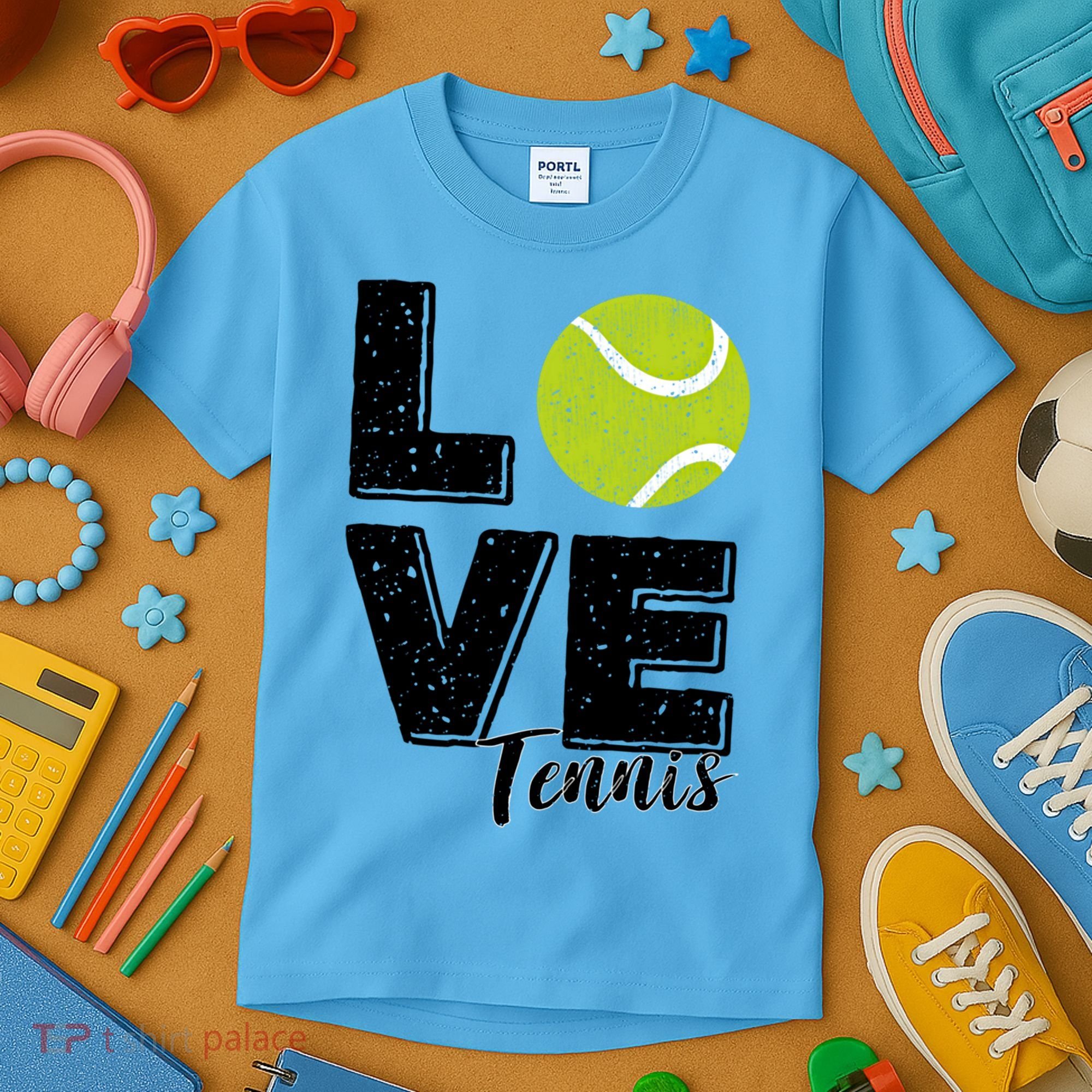 Tennis Player Lover I Love Tennis Gift Kids T-Shirt