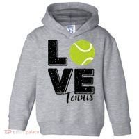 Tennis Player Lover I Love Tennis Gift Toddler Hoodie thumb 0