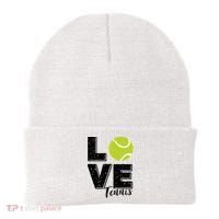 Tennis Player Lover I Love Tennis Gift Beanie thumb 0