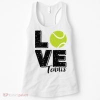 Tennis Player Lover I Love Tennis Gift Women's Tank Top thumb 0