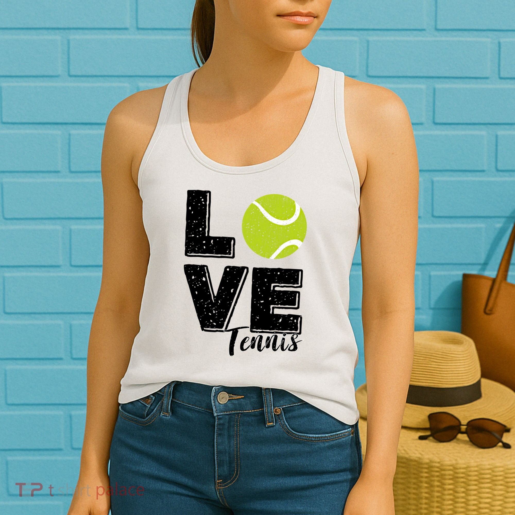 Tennis Player Lover I Love Tennis Gift Women's Tank Top