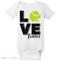Tennis Player Lover I Love Tennis Gift Baby Bodysuit thumb 0