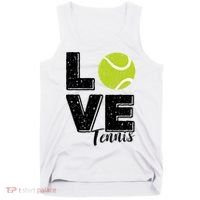 Tennis Player Lover I Love Tennis Gift Tank Top thumb 0
