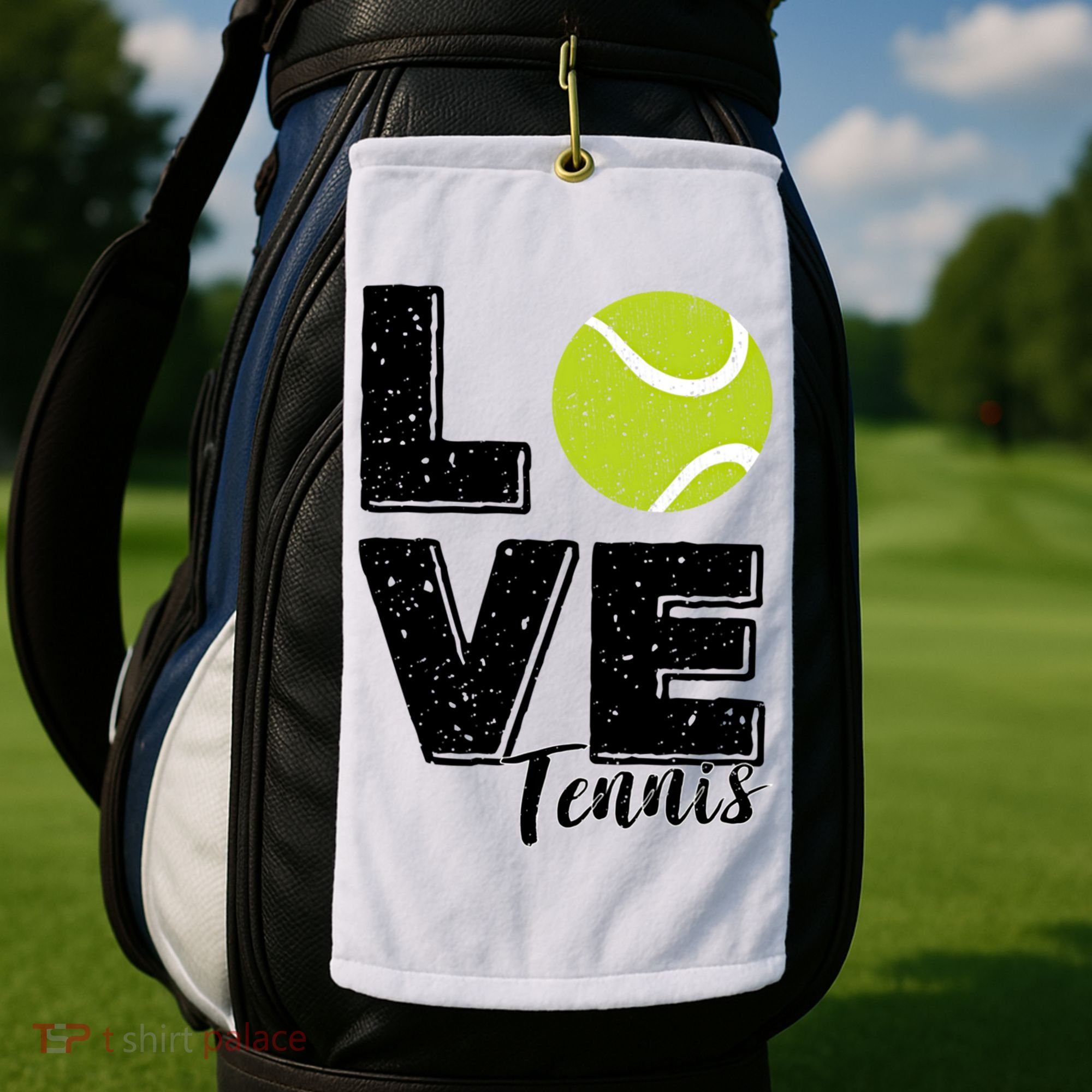 Tennis Player Lover I Love Tennis Gift Golf Towel