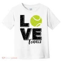 Tennis Player Lover I Love Tennis Gift Toddler T-Shirt thumb 0