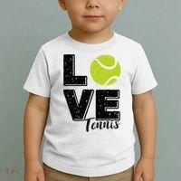 Tennis Player Lover I Love Tennis Gift Toddler T-Shirt thumb 2