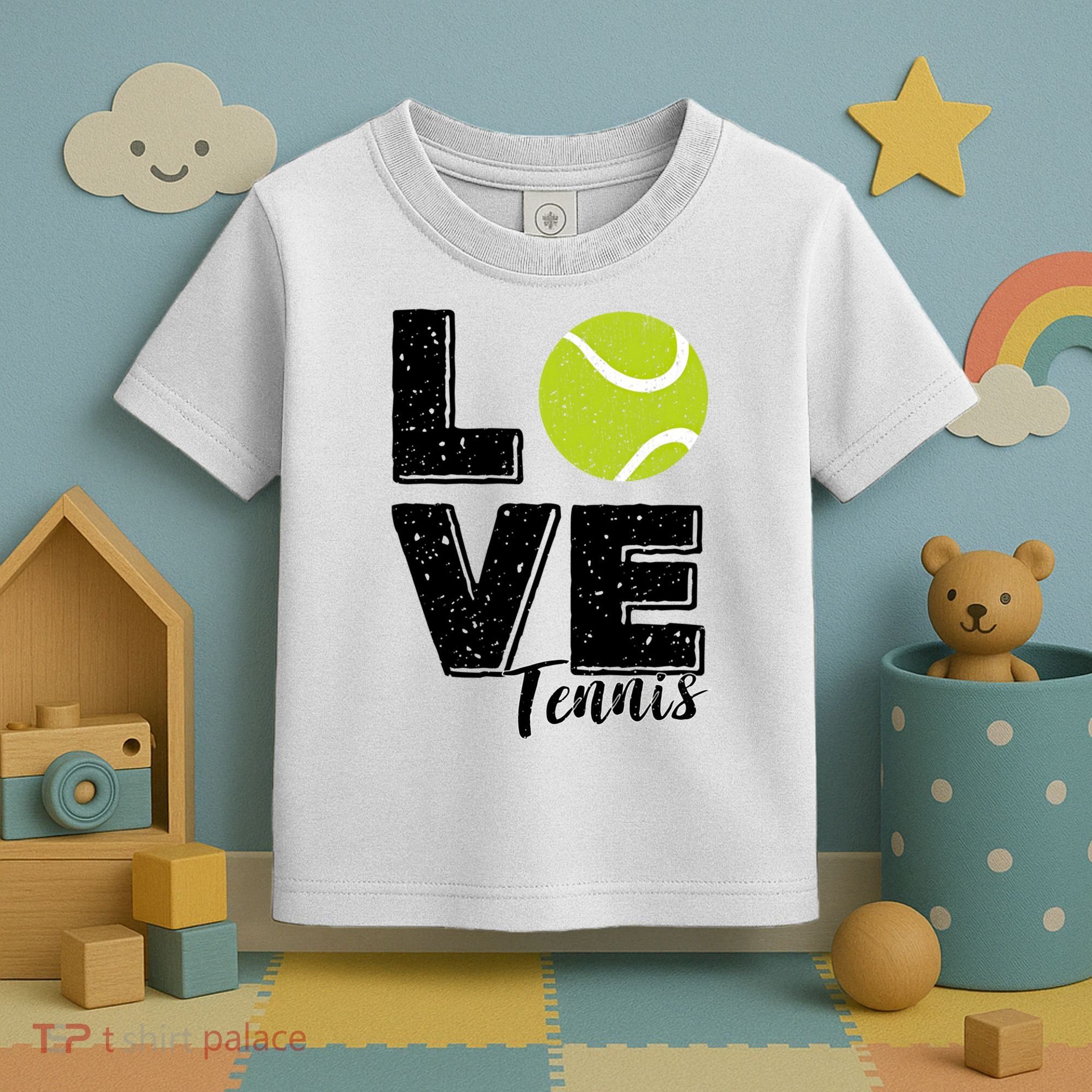 Tennis Player Lover I Love Tennis Gift Toddler T-Shirt