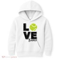 Tennis Player Lover I Love Tennis Gift Kids Hoodie thumb 0
