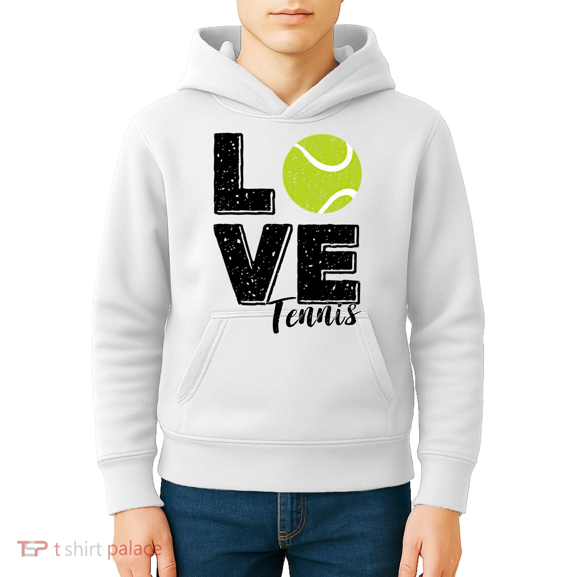 Tennis Player Lover I Love Tennis Gift Kids Hoodie
