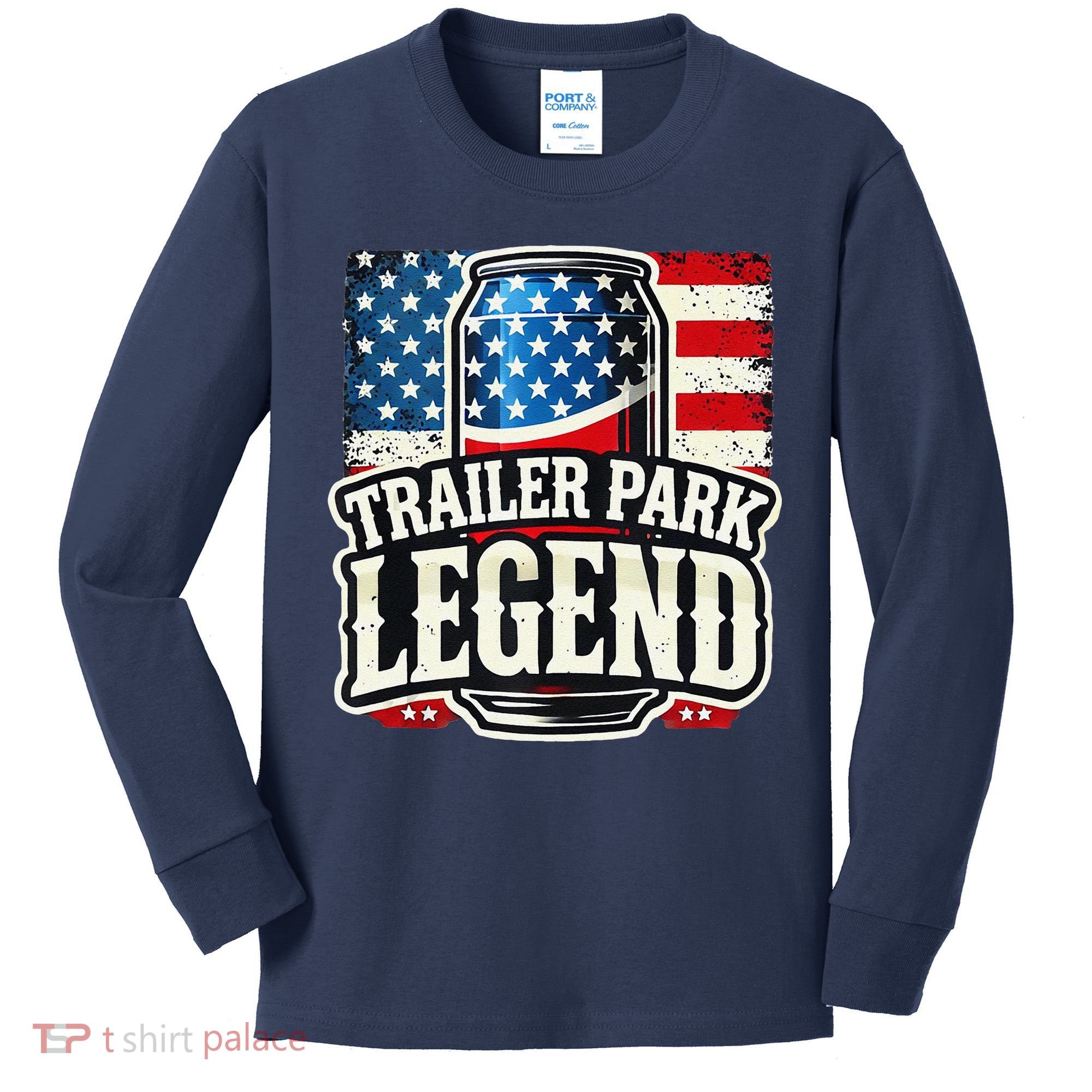 Trailer Park Legend Kids Long Sleeve Shirt