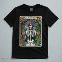 The Plant Lady Funny Mystic Skeleton Tarot Cards Plant Lover T-Shirt thumb 5