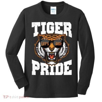 Tiger Pride Lets Goo! Kids Long Sleeve Shirt