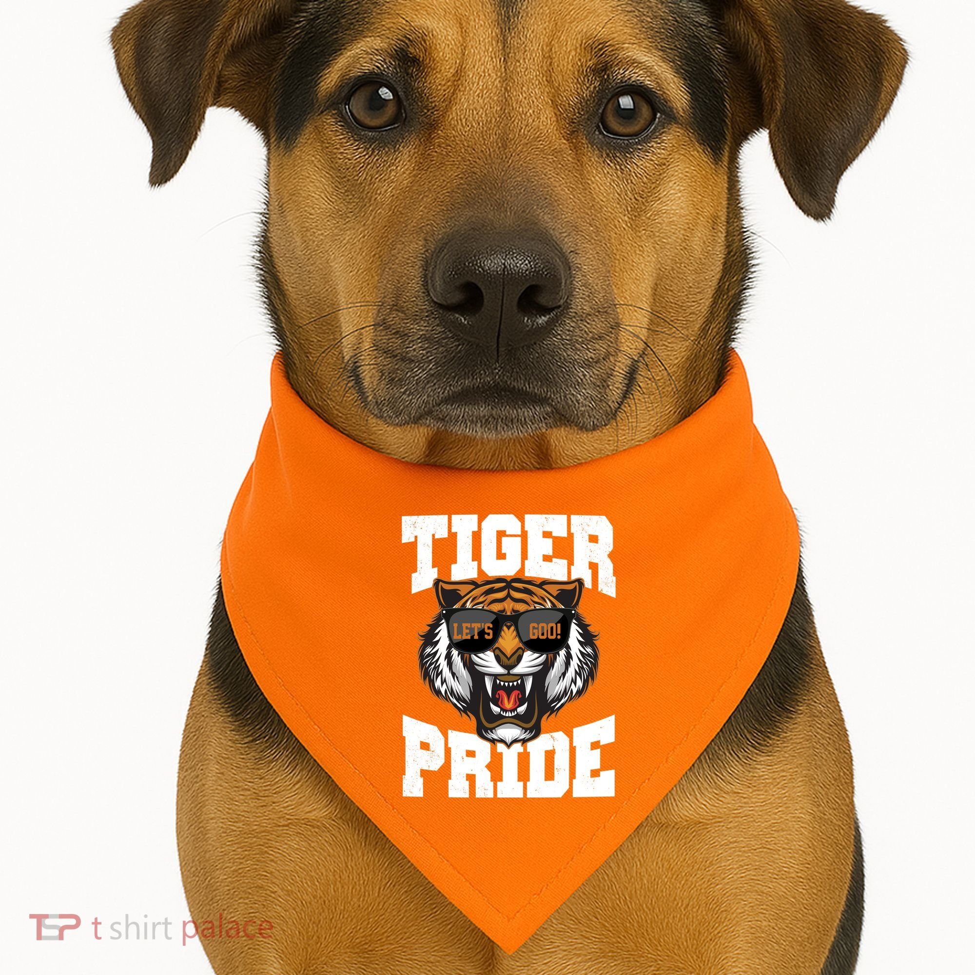 Tiger Pride Lets Goo! USA-Made Doggie Bandana